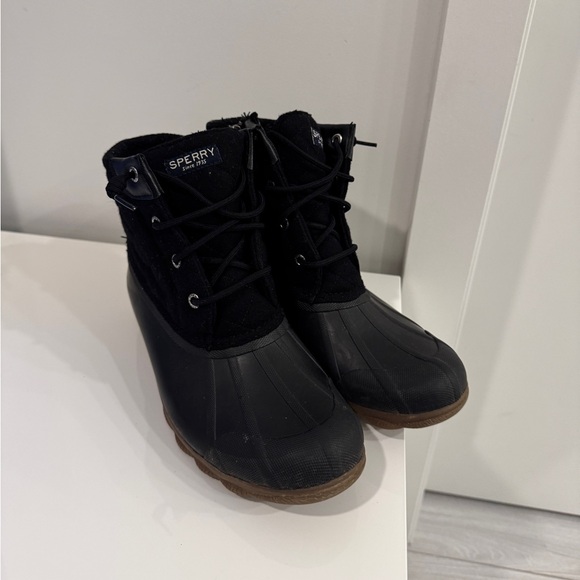 Sperry Top-Sider Women's Syren Gulf Wool Quilted Boot - Black Size 8 - Picture 8 of 12